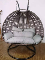 Egg chair two person rattan swing (inside/outside)